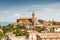 View of the medieval town of Montalcino, Tuscany