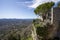 View from the medieval village of Cabris towards the lake saint Cassien in the Alpes Maritimes