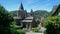 View on the medieval village of Conques.