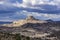 View of medieval village Morella, Castellon, Spain