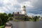 View of the medieval Vyborg castle, day in august. Vyborg, Russia