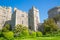 View at the medieval Windsor Castle, built 1066 by William the Conqueror. Official residence of King. Berkshire, England UK