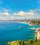 View of mediterranean resort, french riviera