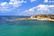 View of the Mediterranean Sea and the coastline