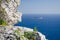 View of Mediterranean sea and the island of Filfla from Dingli Cliffs, Malta