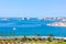 View of the Mediterranean sea from the terrace of the Cathedral of Santa Maria of Palma, also known as La Seu