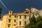 View at mediterranean streets and houses in town Sibenik,