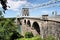 A view of the Menai Suspension Bridge