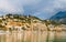 View of Menton city from the Mediterranean Sea