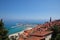 View of Menton town