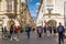 View of Merano\'s main street, Bolzano, South Tyrol, Italy