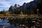 View from Merced river in Yosemite