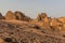 View of Meroe pyramids, Sud