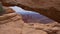 View from Mesa Arch in Canyonlands National Park near Moab, Utah, USA