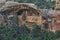 View of Mesa Verde Indian ruins from across the canyon