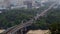 View of Metro bridge over Dnieper timelapse, Kiev