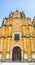View of Mexican-style baroque facade of the Iglesia de la Recoleccion church built in 1786, in this historic northwest city, Leon,