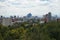 View of Mexico City from Bosque de Chapultepec park