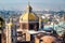 View of Mexico City from the Hill of Tepeyac including the Basilica of Guadalupe