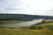 View of the mighty Peace River, northeastern BC