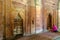 View of the Mihrab in the Nine Dome Mosque in Bagerhat, Bangladesh