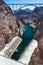 View of Mike O\'CallaghanÐ²Ð‚â€œPat Tillman Memorial Bridge from Hoover Dam also known as Boulder Dam between Nevada and Arizona,