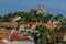 View of Mikulov town and a ruin of Goat tower