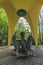 View of the mineral spring in town park in Kudowa Zdroj in Poland