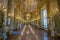 View of the Mirror Gallery in Palazzo Reale. The Royal Palace, in the italian city of Genoa, UNESCO World Heritage Site, Italy.