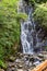 view of Mirveti waterfall in Adjara on autumn day