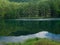 View of Mishaka Pond in summer at Nagano Prefecture,Japan