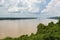 View of the Mississippi River near the city of Natchez, Mississippi, USA;