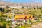 View of Misty Volcano in Arequipa, Peru, South America