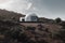 view of modern observatory with its sleek and minimalist design, surrounded by natural beauty