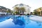 View of a modern resort with pool in Belek, Antaly