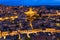 View of Modica, Sicily, Italy. Modica (Ragusa Province), view of the baroque town. Sicily, Italy. Ancient city Modica from above,