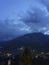 View of Moena, in the Dolomites, by night