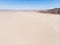 View of Mojave Desert panorama, an arid rain-shadow desert and the driest desert in North America, California, United States of