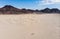 View of Mojave Desert panorama, an arid rain-shadow desert and the driest desert in North America, California, United States of