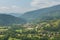 View of the Mokra Gora from the Sargan Vitasi station,panorama Serbia.