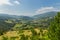 View of the Mokra Gora from the Sargan Vitasi station,panorama Serbia.