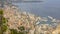 View of Monaco from the limestone outcrop, Tete de Chien, southeastern France.