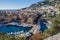 View of monaco port in Fontvielle from the village, daytime