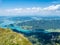 View of the Mondsee lake in Austria