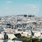 View of monmartre from the Pompidou centre in Paris