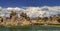 View of Mono Lake with Snow Capped Mountains, California