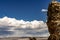 View of Mono Lake Tufa with Snow Capped Mountains, California