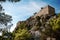 View on Monolithos Castle on Rhodes Island, Greece