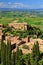 View of Montalcino town from the Fortress in Val d`Orcia, Tuscan