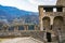 View of Montebello Castle and Sasso Corbaro Castle from Castelgrande castle